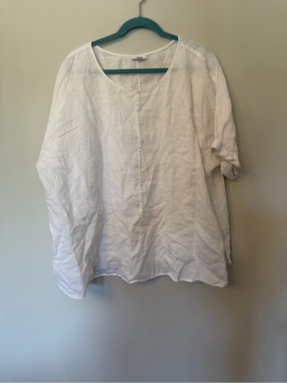 J Jill PureJill 100% linen white top size 2XL